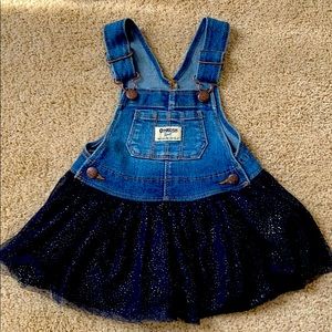 Oshkosh dark wash navy blue skirt all